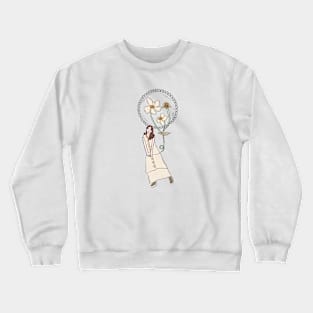 future.me with daisy flowers Crewneck Sweatshirt